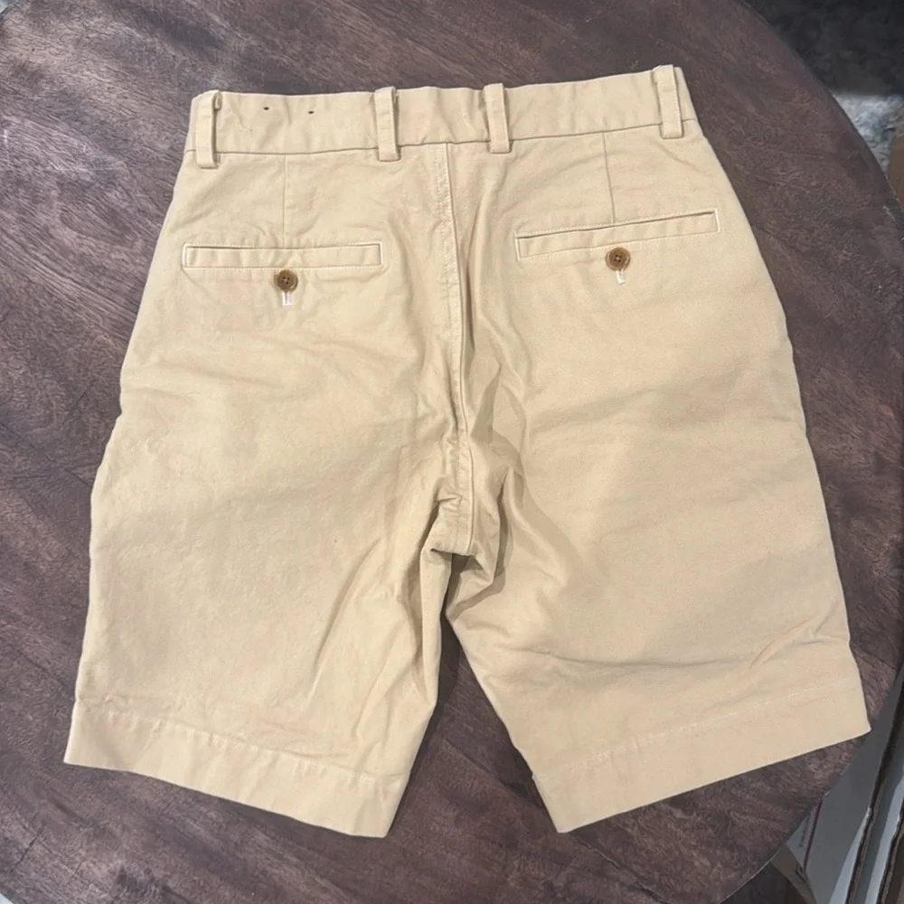 Men’s Brooks Brothers Tan Flat Front Shorts - Picture 3 of 4